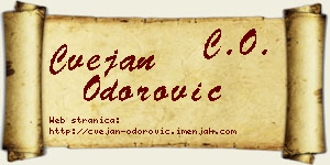 Cvejan Odorović vizit kartica